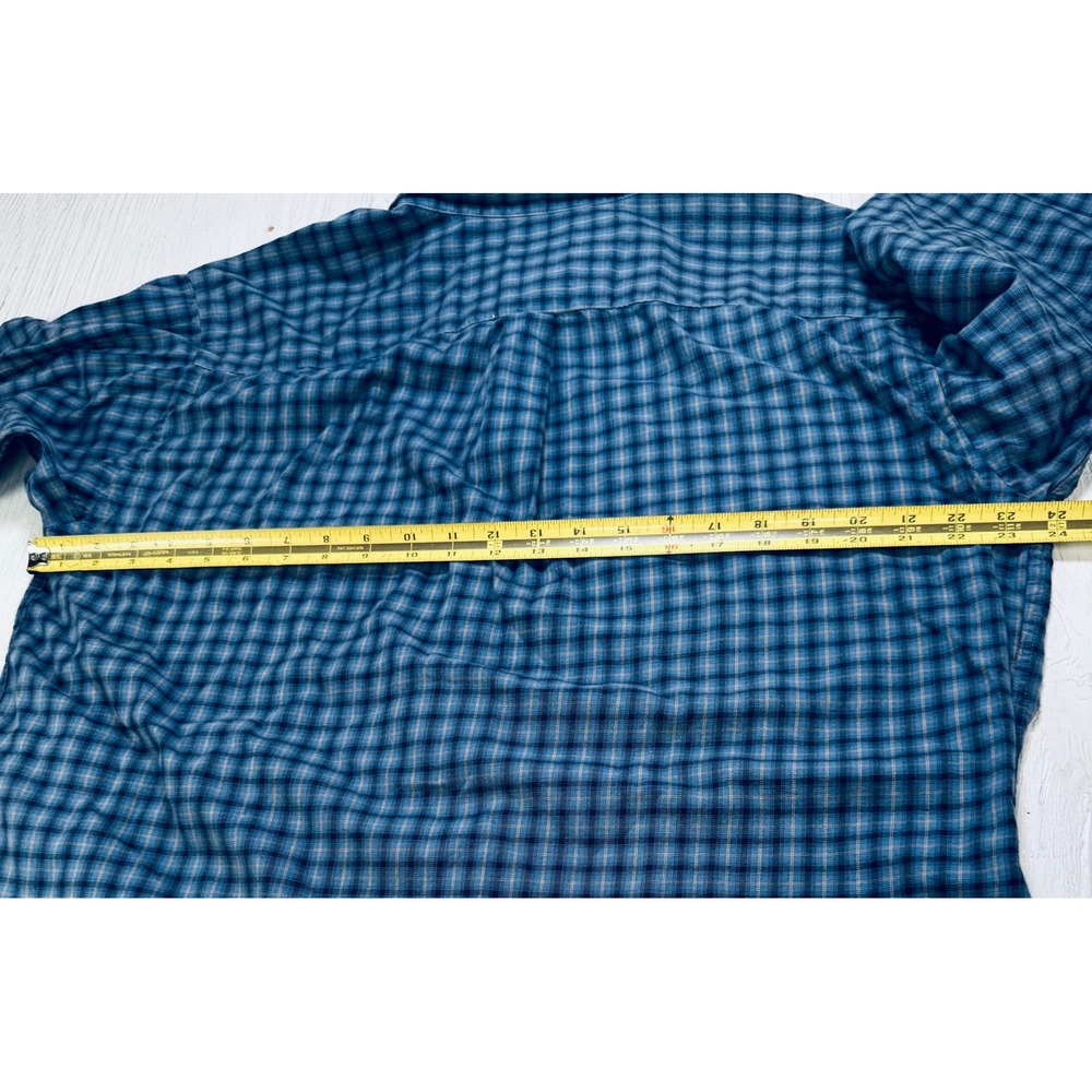 Patagonia Organic Cotton‎ Plaid Button Down Shirt Mens Large Blue 53837 FA19 - Picture 7 of 9